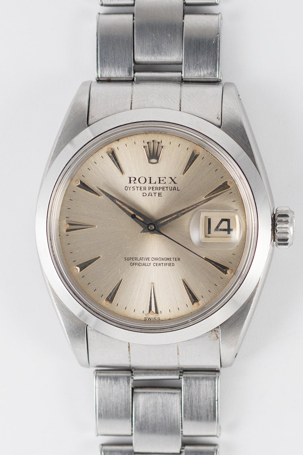 ROLEX OYSTER PERPETUAL DATE Ref.1500 Big Logo – TIMEANAGRAM