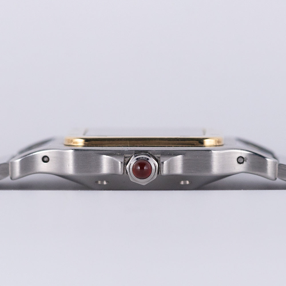CARTIER LM Santos Carree Burgundy Ref.2961 w.Serivice BOX