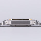 CARTIER LM Santos Carree Burgundy Ref.2961 w.Serivice BOX