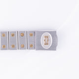 CARTIER LM Santos Carree Burgundy Ref.2961 w.Serivice BOX