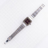 CARTIER LM Santos Carree Burgundy Ref.2961 w.Serivice BOX