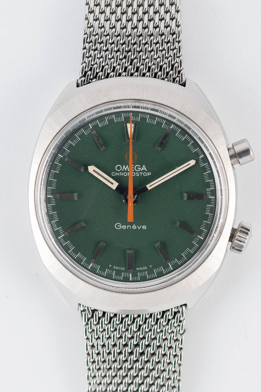 P014 動作未確認　現状品　OMEGA/CYMA/ CASIOなど他計6本 OMEGA GENEVE CHRONOSTOP REF.145.009 Green Dial – TIMEANAGRAM