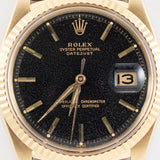 ROLEX DATEJUST Ref.1601 14K Yellow Gold Black Gilt Dial