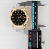 ROLEX DATEJUST Ref.1601 14K Yellow Gold Black Gilt Dial