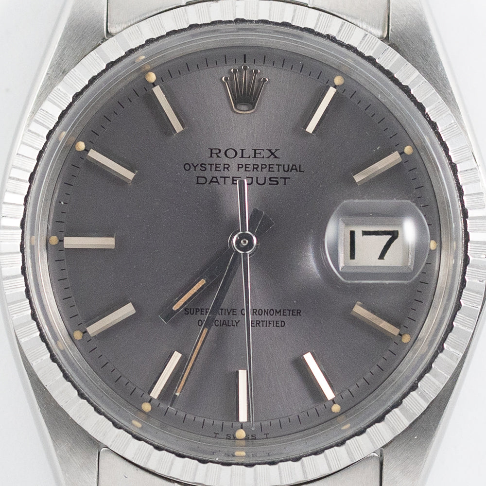 ROLEX DATEJUST Ref.1603 Purple Gray Dial