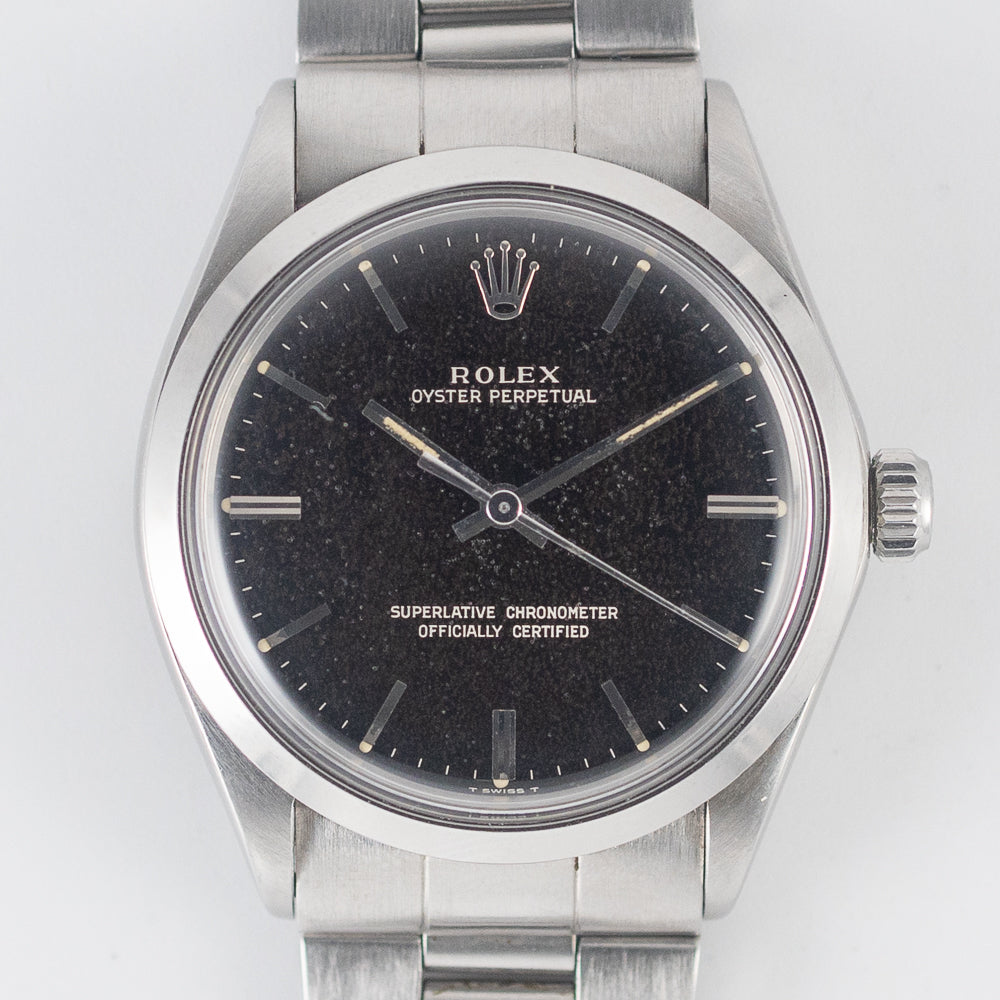 ROLEX OYSTER PERPETUAL Ref.1002 Black Gilt Dial