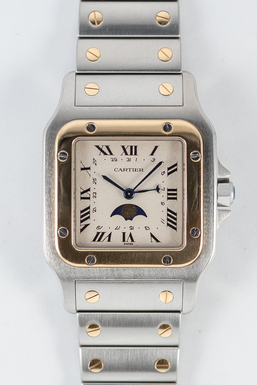 あーた CARTIER LM Santos Galbee Moonphase Ref.119901 – TIMEANAGRAM