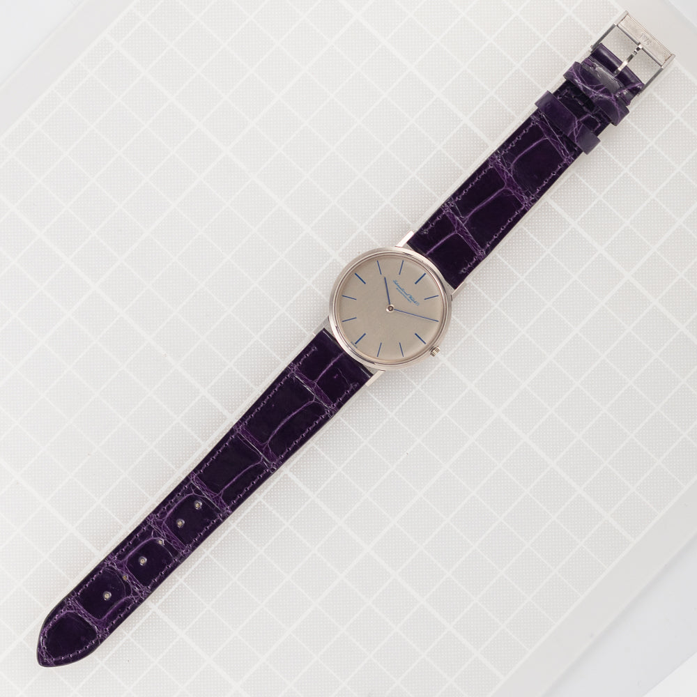 IWC Ref.R1221 Ultra Thin Cal.171 18K White Gold Blue Accents