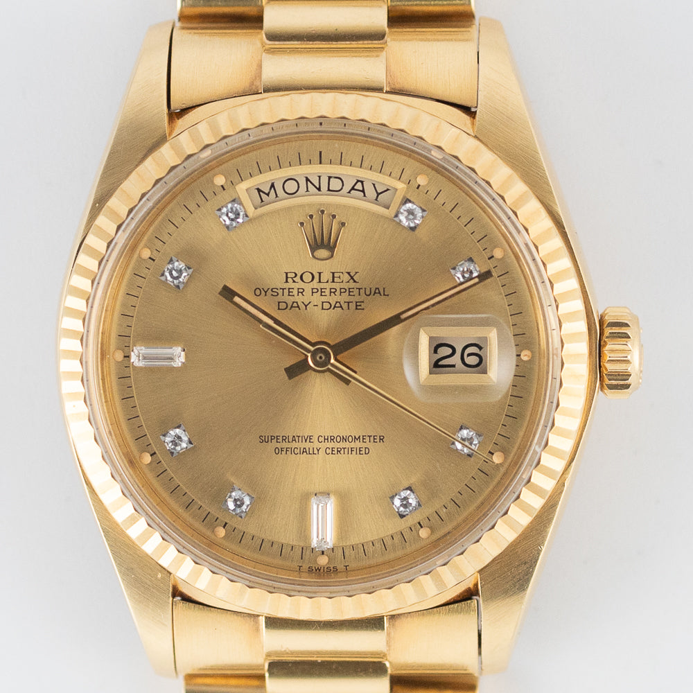ROLEX DAY-DATE Ref.1803G 10 Point Diamond