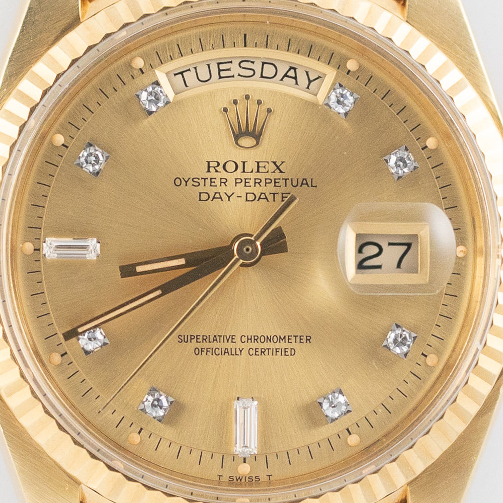 ROLEX DAY-DATE Ref.1803G 10 Point Diamond