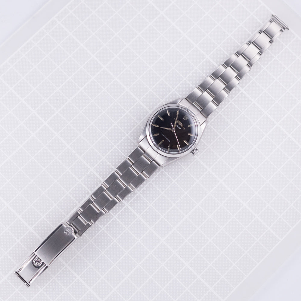 ROLEX Air-King Ref.5500 Black Gilt Tropical Dial
