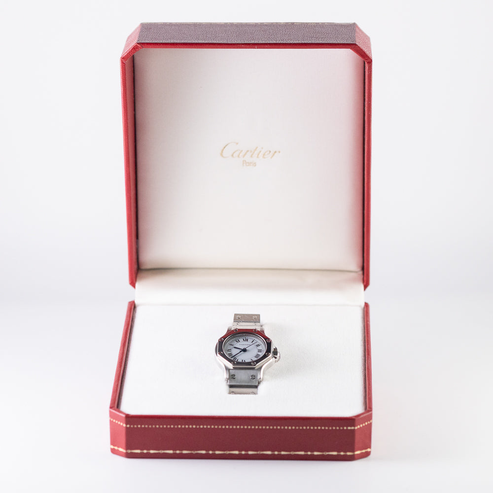 CARTIER SM SANTOS OCTAGON Ref.0906 AUTOMATIC BOX