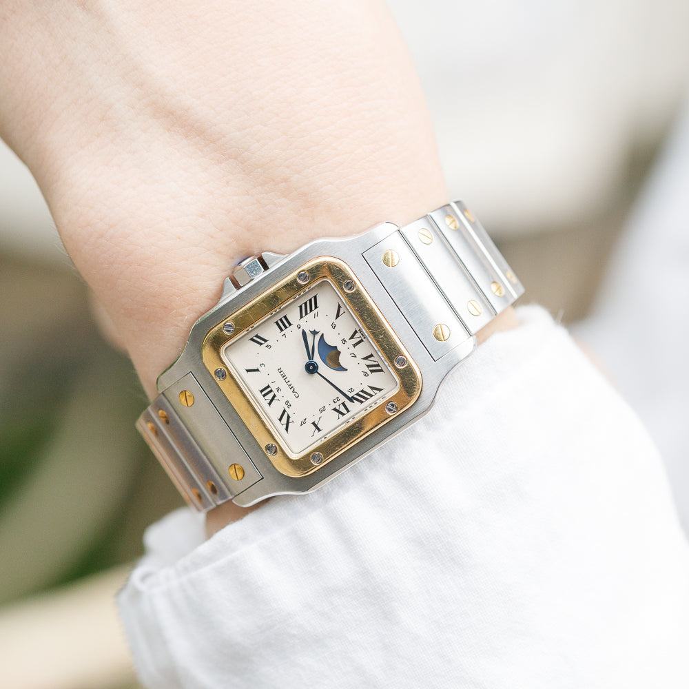 CARTIER LM Santos Galbee Moonphase Ref.119901 BOX