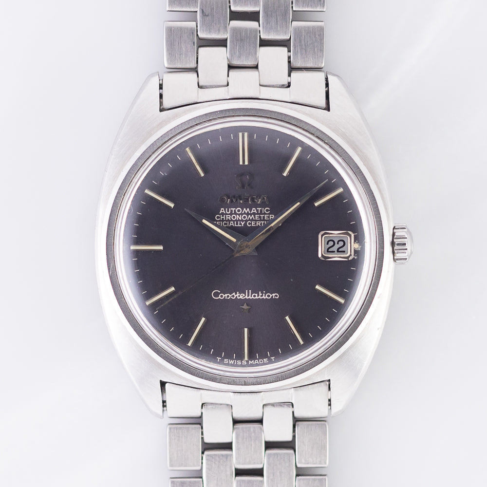 OMEGA Constellation Blue Grey Gilt Dial Ref.168.017