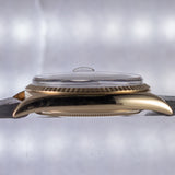 ROLEX DATEJUST Big Coronet Black Gilt Dial 14KYG Ref.1601