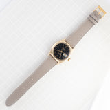 ROLEX DATEJUST Big Coronet Black Gilt Dial 14KYG Ref.1601
