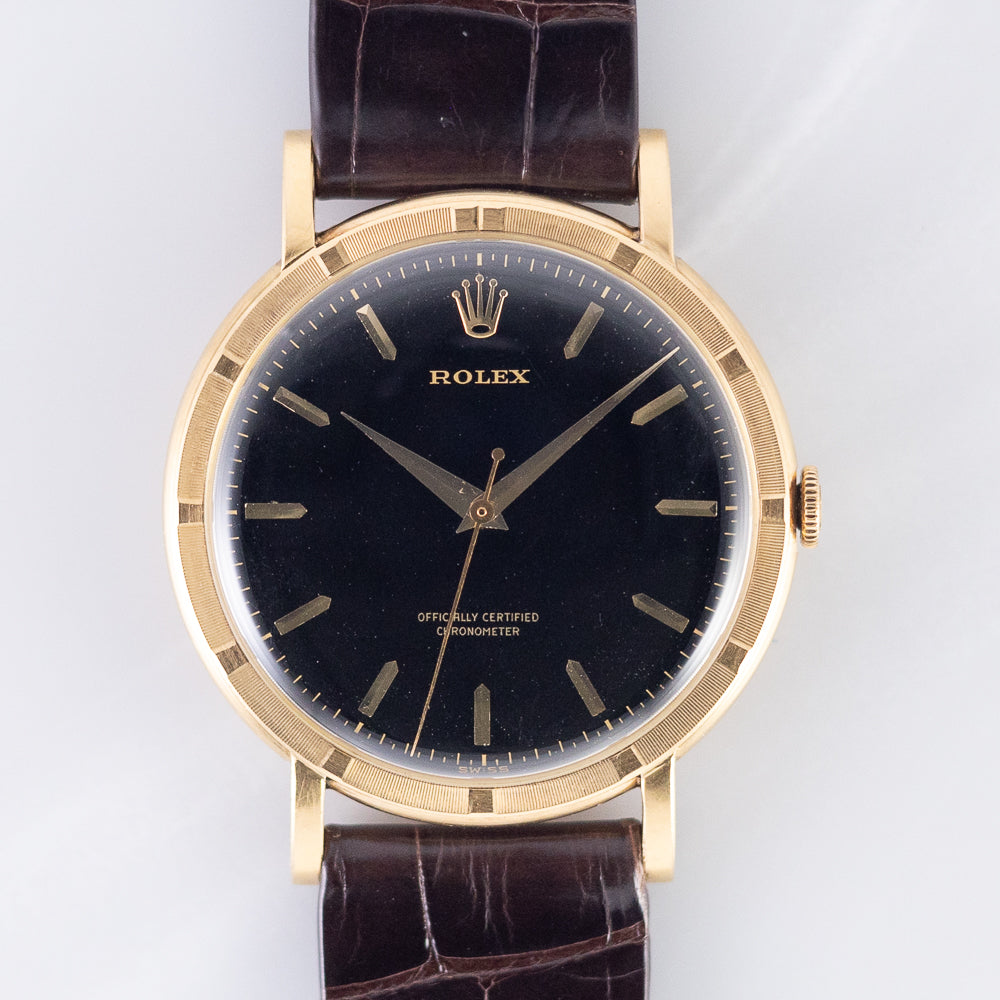 ROLEX Metropolitan Chronometer Black Gilt Dial Ref.8952