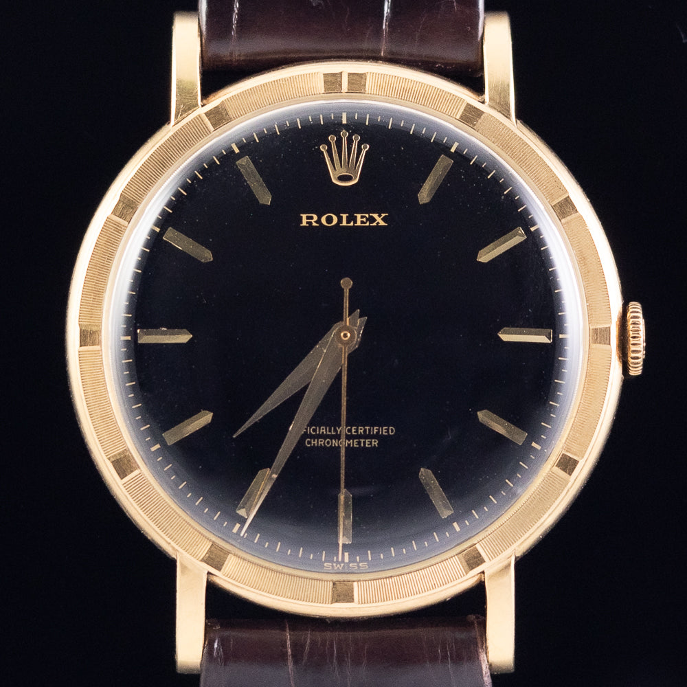 ROLEX Metropolitan Chronometer Black Gilt Dial Ref.8952