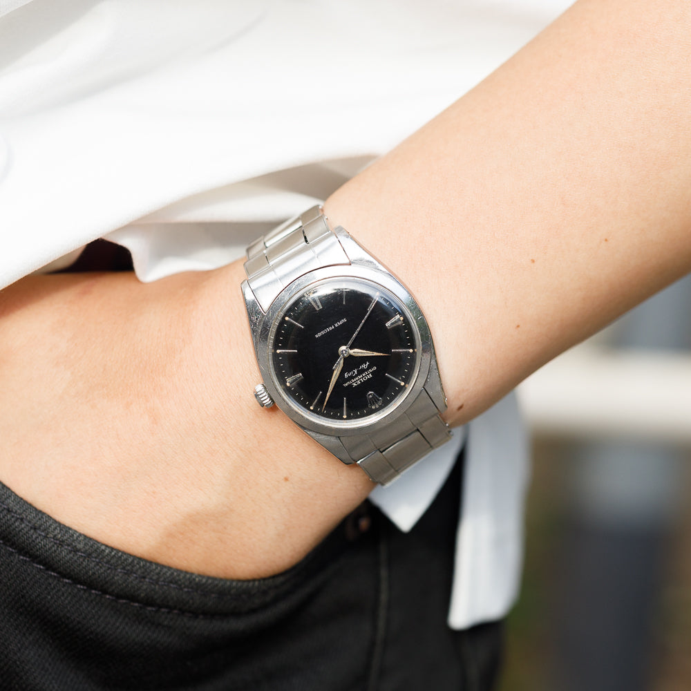 ROLEX Big Air-King Black Gilt Ref.5504
