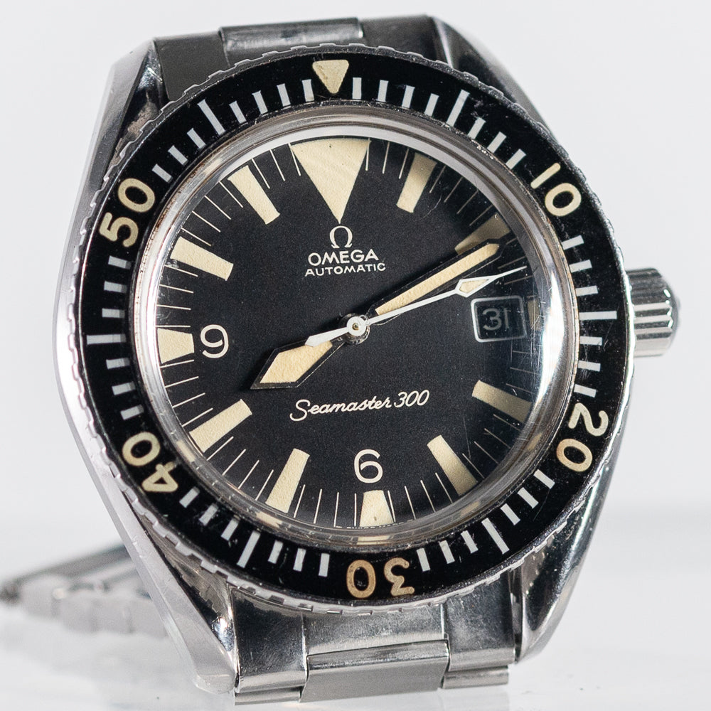 OMEGA Seamaster 300 Ref.166.024 Big Triangle w.Ref.1039 Flatlink Bracelet
