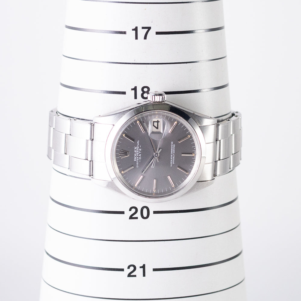 ROLEX OYSTER PERPETUAL DATE Ref.1500 w.BOX and Warranty Paper