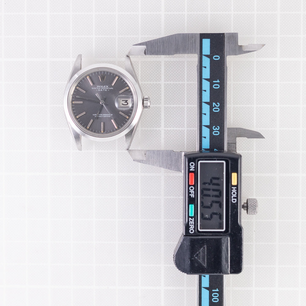 ROLEX OYSTER PERPETUAL DATE Ref.1500 w.BOX and Warranty Paper