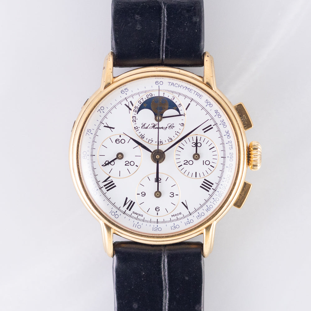 Ed. Heuer & Cie 125th Anniversary Moonphase Chronograph Ref. 188.505