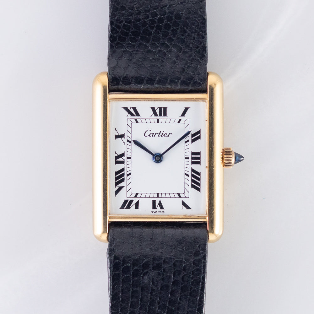 CARTIER LM Pre Must TANK Ref.15705 w.BOX&Paper NEW OLD STOCK