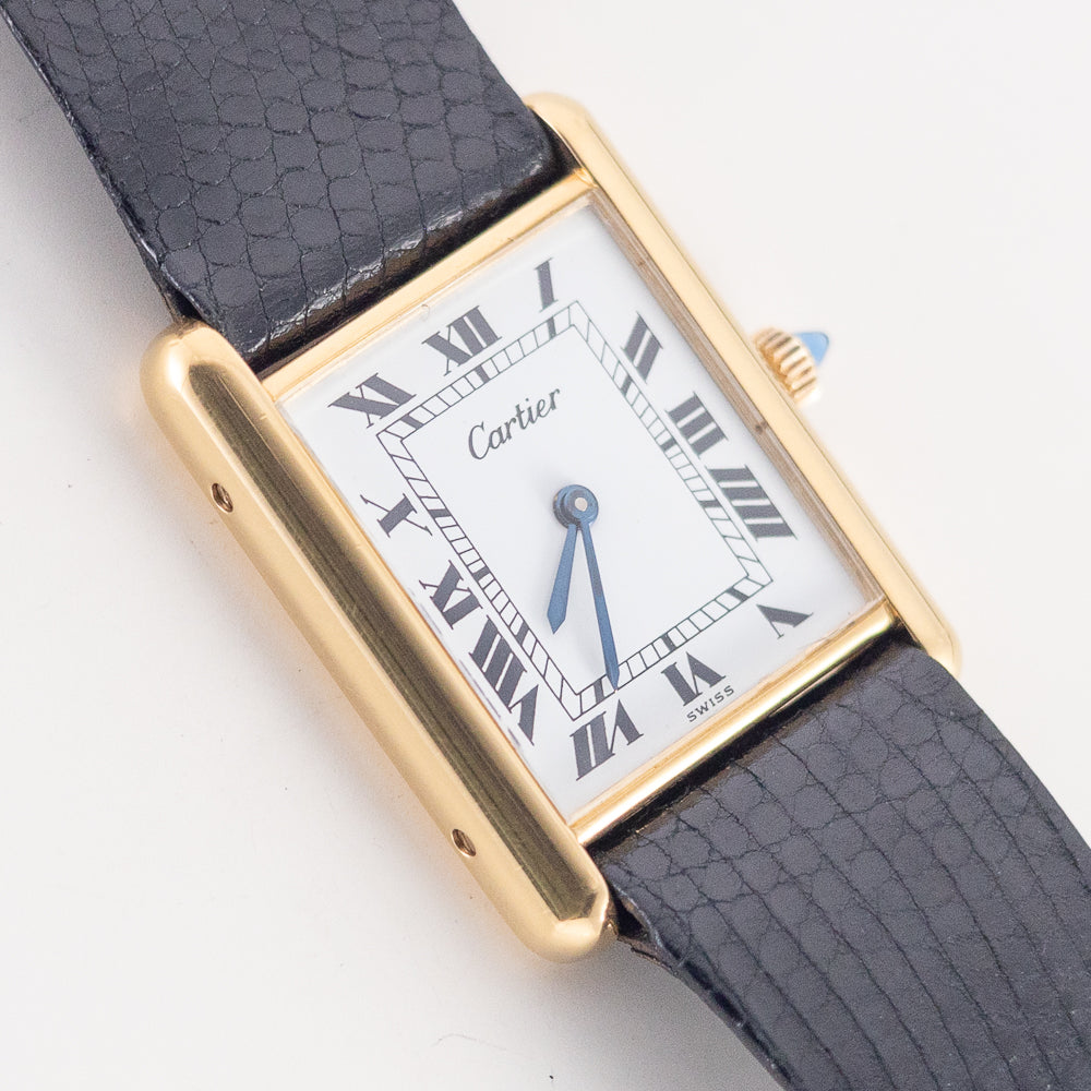 CARTIER LM Pre Must TANK Ref.15705 w.BOX&Paper NEW OLD STOCK