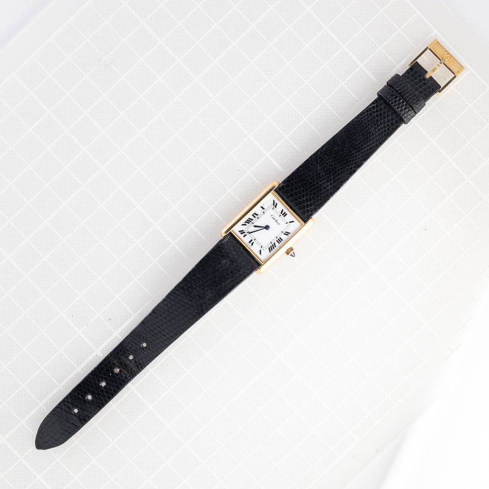 CARTIER LM Pre Must TANK Ref.15705 w.BOX&Paper NEW OLD STOCK