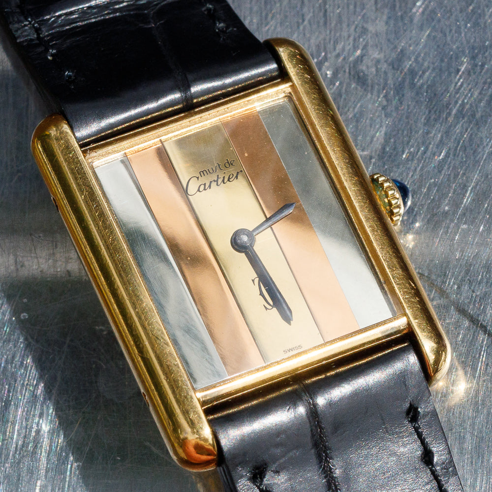 CARTIER LM MUST DE TANK tricolor