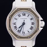 CARTIER SM SANTOS OCTAGON Ref.0907 Automatic Godron Bracelet