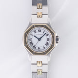 CARTIER SM SANTOS OCTAGON Ref.0907 Automatic Godron Bracelet