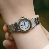 CARTIER SM SANTOS OCTAGON Ref.0907 Automatic Godron Bracelet