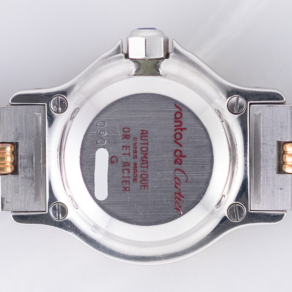 CARTIER SM SANTOS OCTAGON Ref.0907 Automatic Godron Bracelet