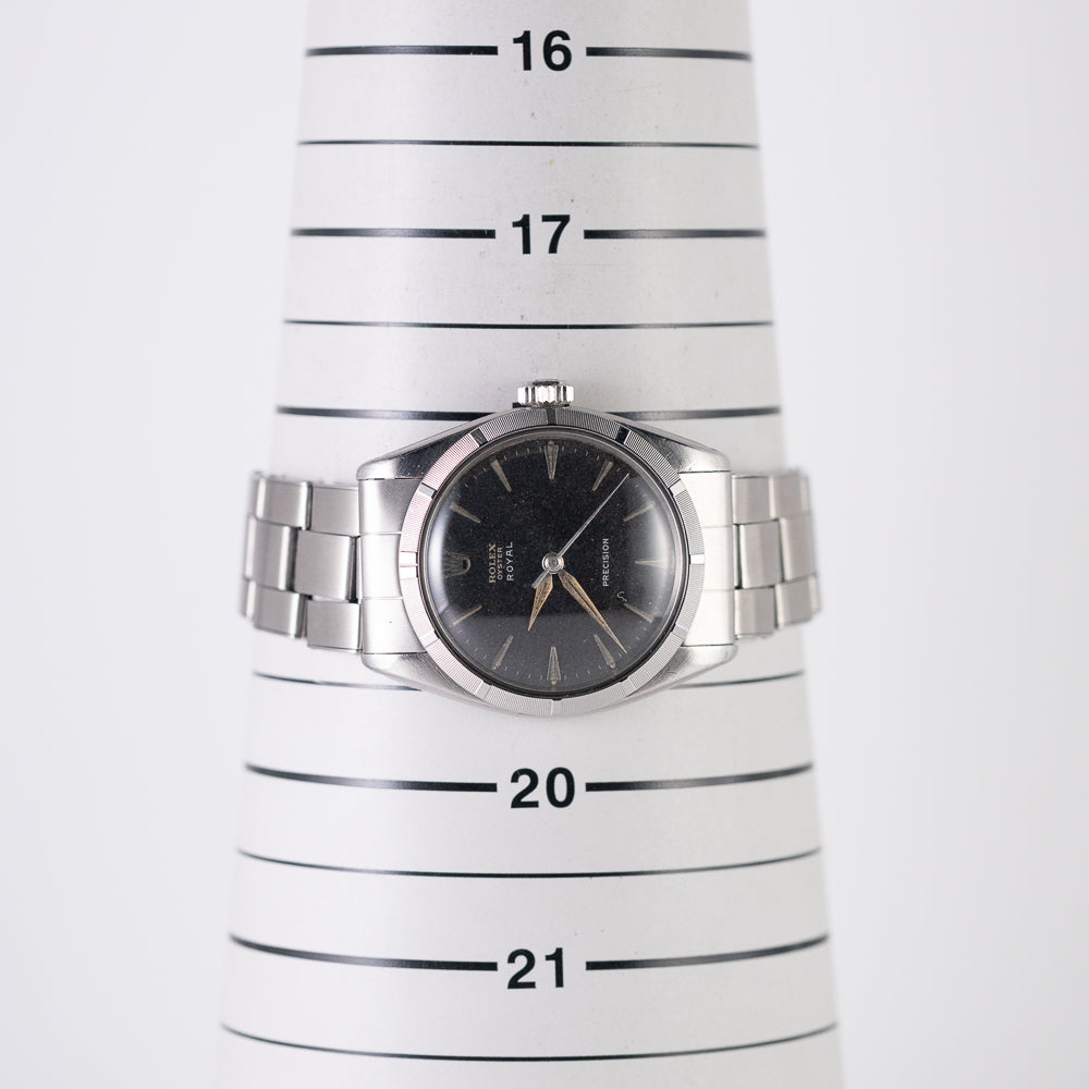 ROLEX OYSTER ROYAL Black Gilt Dial Ref.6427