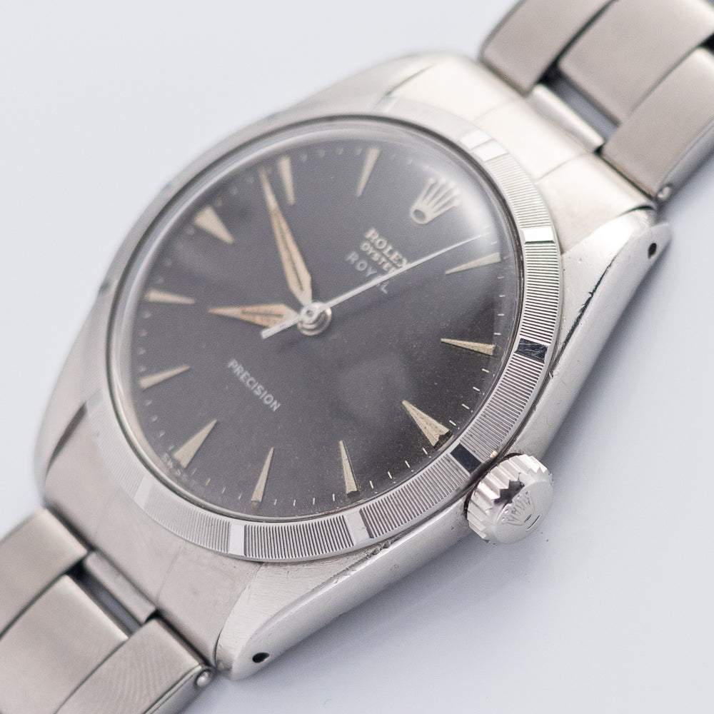 ROLEX OYSTER ROYAL Black Gilt Dial Ref.6427