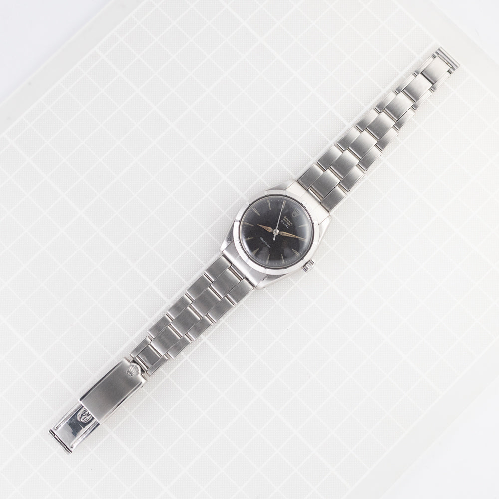 ROLEX OYSTER ROYAL Black Gilt Dial Ref.6427