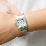 CARTIER LM Santos Carree Ref.2961 w.BOX & paper