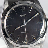 ROLEX OYSTER Black Gilt Dial Ref.6426