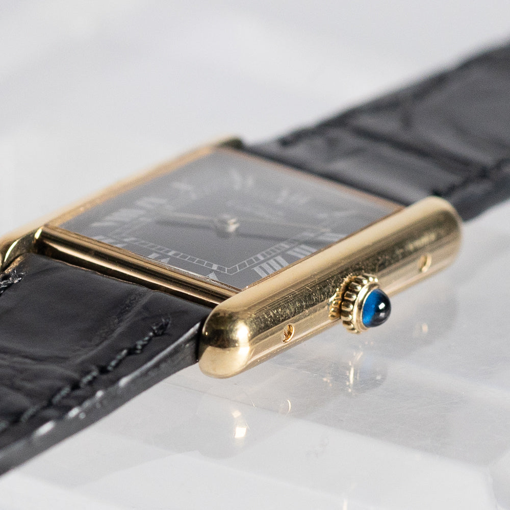 CARTIER LM MUST DE TANK BLACK ROMAN MANUAL