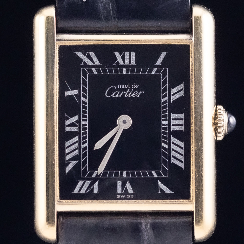 CARTIER LM MUST DE TANK BLACK ROMAN MANUAL