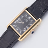 CARTIER LM MUST DE TANK BLACK ROMAN MANUAL