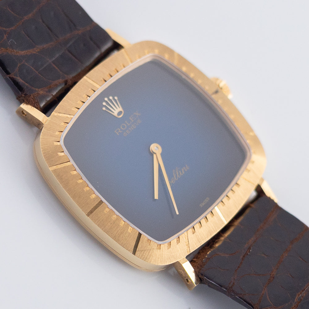 ROLEX CELLINI REF.4084 Blue Vignette MINT w.BOX