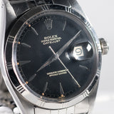 ROLEX DATEJUST Ref.1603 Bamboo Bezel Black Gilt Dial
