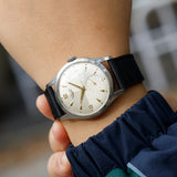 LONGINES 35mm Cal.12.68Z criss-cross Dial Ref.101