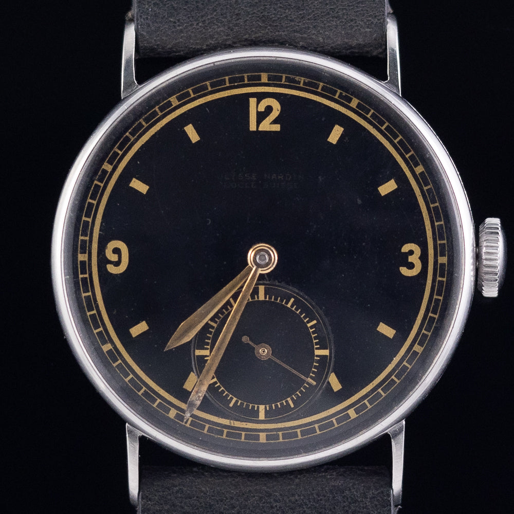ULYSSE NARDIN Black Gilt Dial 1930's