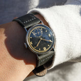 ULYSSE NARDIN Black Gilt Dial 1930's