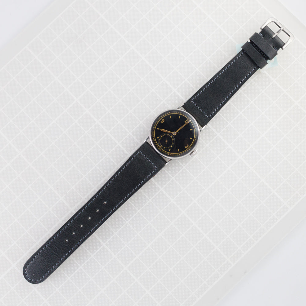 ULYSSE NARDIN Black Gilt Dial 1930's