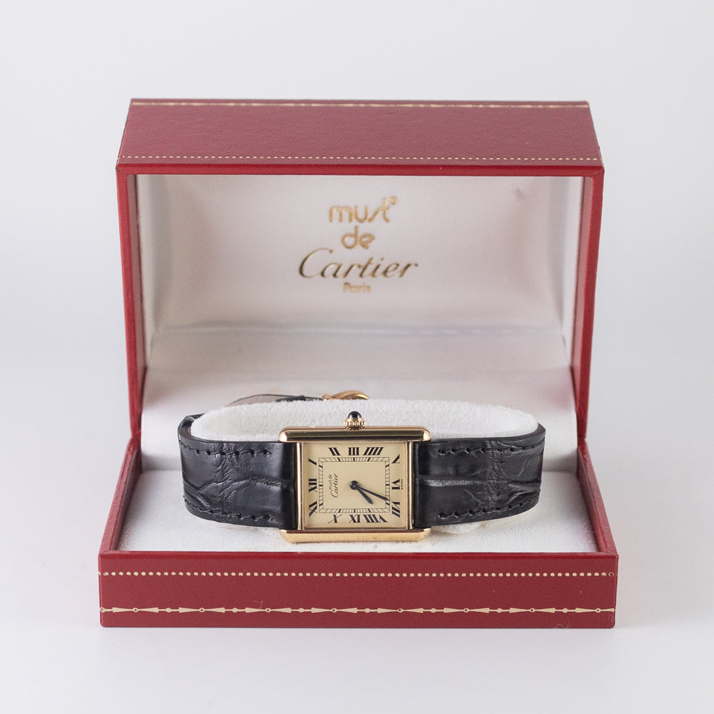 CARTIER LM MUST DE TANK w.BOX Cal.78-1